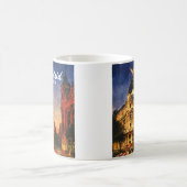 Mug Madrid Spain Gran Via Night Watercolor Cityscape (Centre)