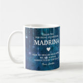 Mug Madrina Espagne Godmère Merci Message personnalisé (Gauche)