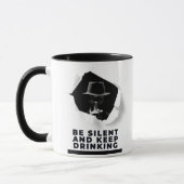 Mug Mafia audacieuse noire et blanche à l'intérieur du (Gauche)