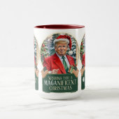 Mug MAGA Christmas Trump Père Noël Snow Globe Large (Centre)