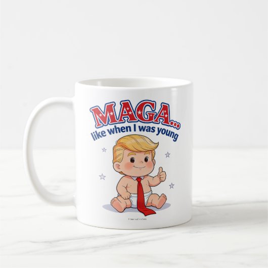 Mug MAGA … comme quand j'étais jeune - (Gauche)