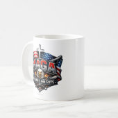 Mug MAGA : Dieu, armes à feu et tripes. (Devant gauche)
