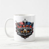 Mug MAGA : Dieu, armes à feu et tripes. (Gauche)