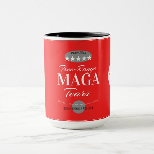 Mug MAGA Tears Coffee Cup (Free Range Premium) (Centre)
