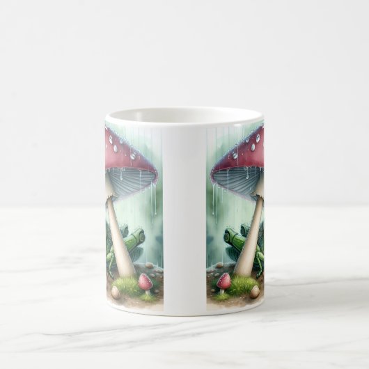 Mug Magasin de sauterelles adorable sous parapluie de (Centre)
