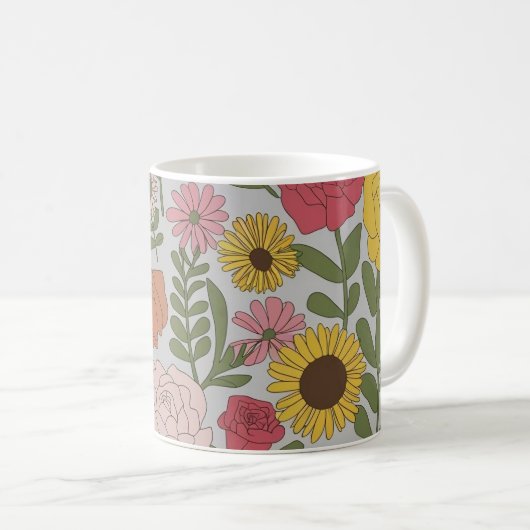 Mug Magasinez de superbes bouchons floraux : Idéal pou (Devant droit)