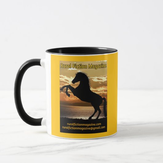 Mug Magazine de fiction rurale Logo cheval avec lever (Gauche)