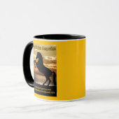 Mug Magazine de fiction rurale Logo cheval avec lever (Devant gauche)
