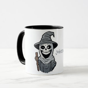 Mug Mage squelette éffrayant