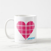 Mug Magenta 2 de plaid (Gauche)