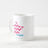 Mug Magenta 2 de zigzag (Devant gauche)