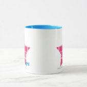 Mug Magenta 3 de plaid (Centre)