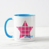 Mug Magenta 3 de plaid (Gauche)