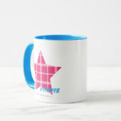 Mug Magenta 3 de plaid (Devant gauche)