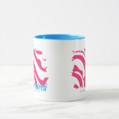 Mug Magenta 3 de zèbre (Centre)
