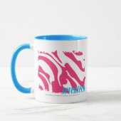 Mug Magenta 3 de zèbre (Gauche)