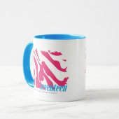Mug Magenta 3 de zèbre (Devant gauche)