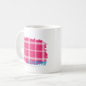 Mug Magenta 4 de plaid (Devant gauche)
