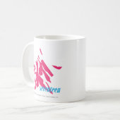 Mug Magenta 4 de zèbre (Devant gauche)