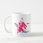 Mug Magenta 4 de zèbre (Gauche)