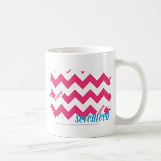Mug Magenta 4 de zigzag (Droite)