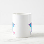 Mug Magenta-Aqua 2 de damassé (Centre)