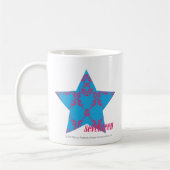 Mug Magenta-Aqua 2 de damassé (Gauche)