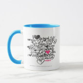 Mug Magenta de graffiti (Gauche)