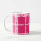 Mug Magenta de plaid (Gauche)