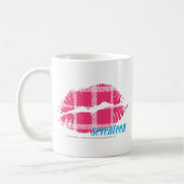 Mug Magenta de plaid (Gauche)