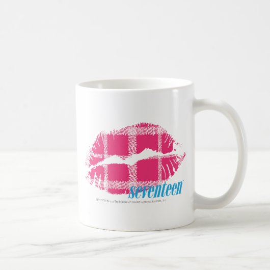 Mug Magenta de plaid (Droite)