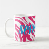 Mug Magenta de zèbre (Gauche)
