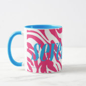 Mug Magenta de zèbre (Gauche)