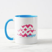 Mug Magenta de zigzag (Gauche)