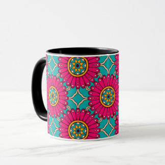 Mug Magenta et Turquoise d'Ankara en Afrique