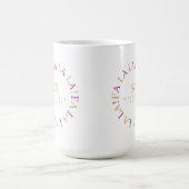 Mug Magenta Gold Christmas Fa La La ID1009 (Centre)