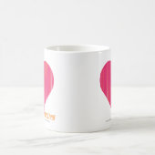 Mug Magenta mince 4 de rayures (Centre)