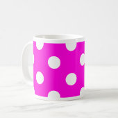 Mug Magenta pois #FF00DC (Devant gauche)