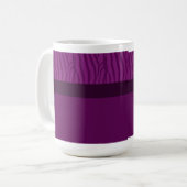 Mug Magenta Purple Zebra Motif de fourrure (Devant gauche)