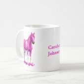 Mug Magenta Rose Driving Wet Paint Horse (Devant gauche)