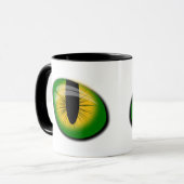 Mug Magic Green Yellow Cat Eyes Boire Lait Thé Eau (Devant gauche)