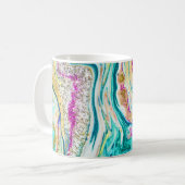 Mug Magic Marbling : Metallic Paint Design. (Devant gauche)