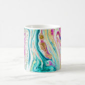 Mug Magic Marbling : Metallic Paint Design. (Centre)