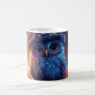Mug Magic Owl Wizard on the Moon : Magical Imaginaire