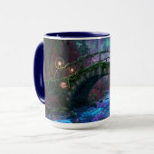 Mug Magical bridge over enchanted brook Fairly Lights (Devant gauche)