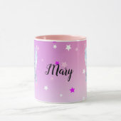 Mug Magical color start white unicorn (Centre)