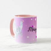 Mug Magical color start white unicorn (Devant gauche)