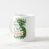 Mug Magical Forest Queen Cozy Christmas Drinkware gift (Devant gauche)
