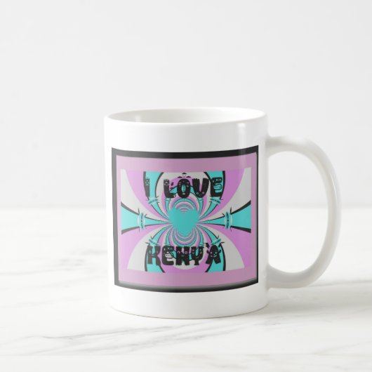 Mug Magical Kenya : J'AIME LE KENYA (Droite)