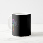 Mug Magical Mandala Lotus Lines Cool Mandala Design Lo (Devant gauche)